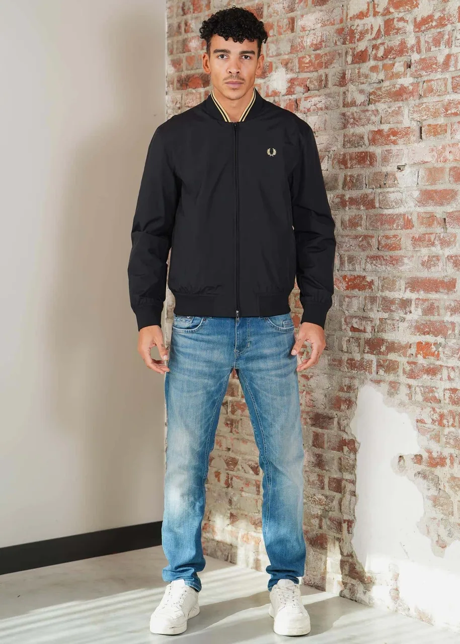 Ansicht 2 von Fred Perry Brentham bomber jacket - black
