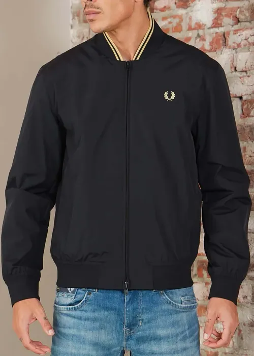 Fred Perry Brentham bomber jacket - black