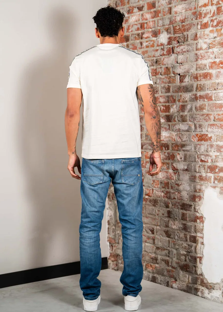 Ansicht 3 von Fred Perry Contrast tape ringer t-shirt - ecru navy