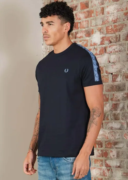 Fred Perry Contrast tape ringer t-shirt - navy ace blue