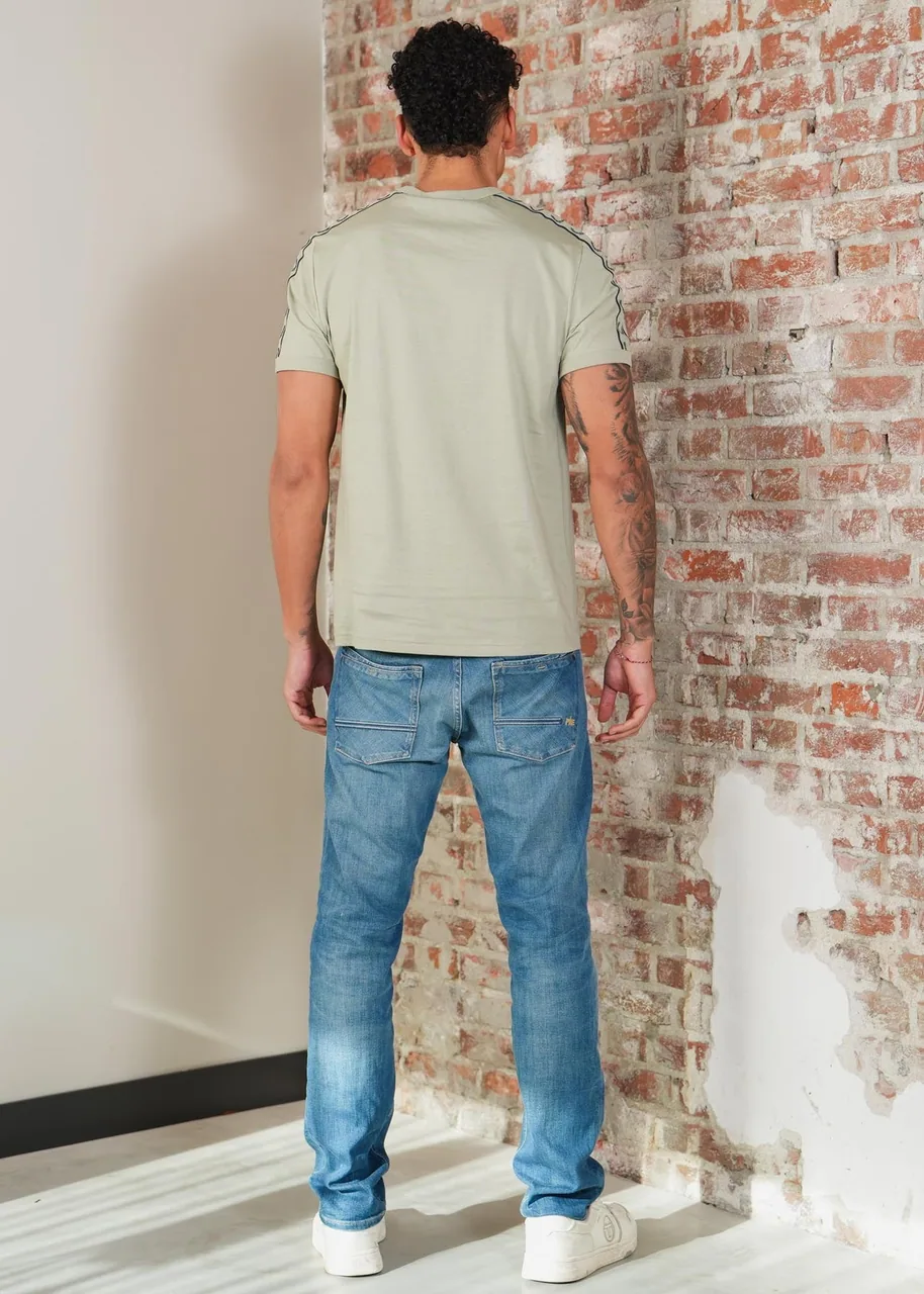 Ansicht 3 von Fred Perry Contrast tape ringer t-shirt - seagrass navy