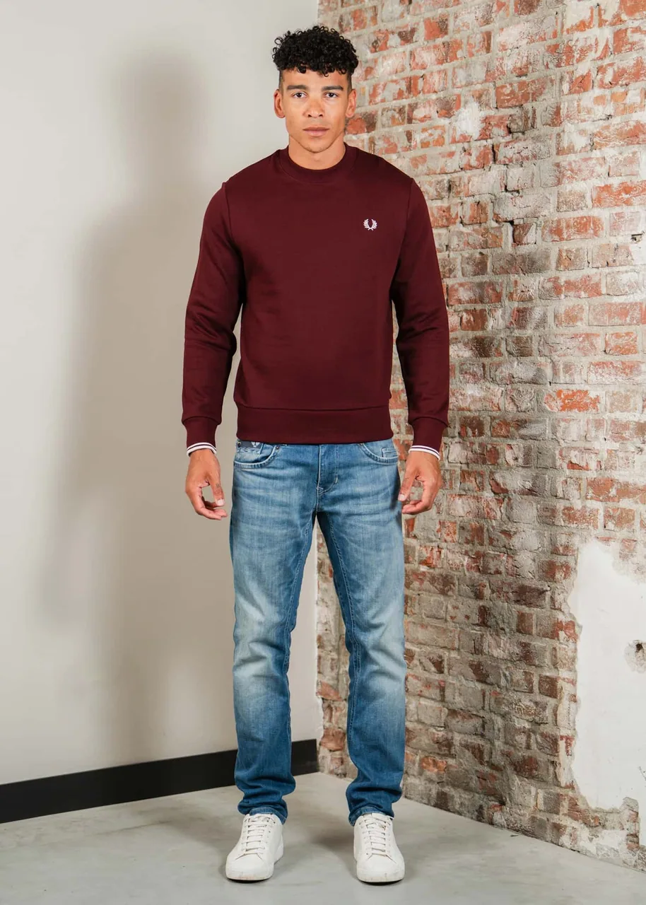 Ansicht 2 von Fred Perry Crew neck sweatshirt - oxblood ecru