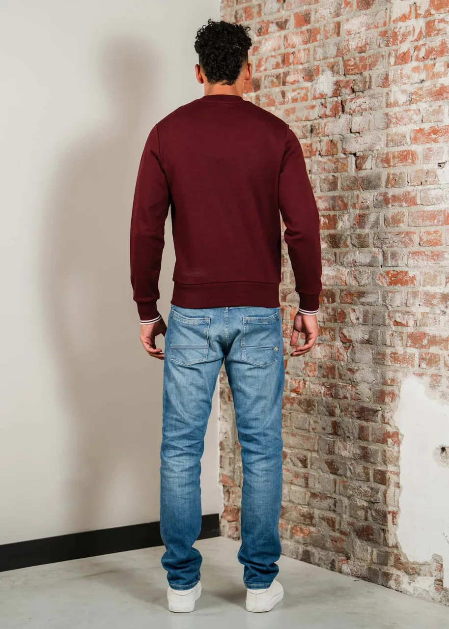 Ansicht 3 von Fred Perry Crew neck sweatshirt - oxblood ecru