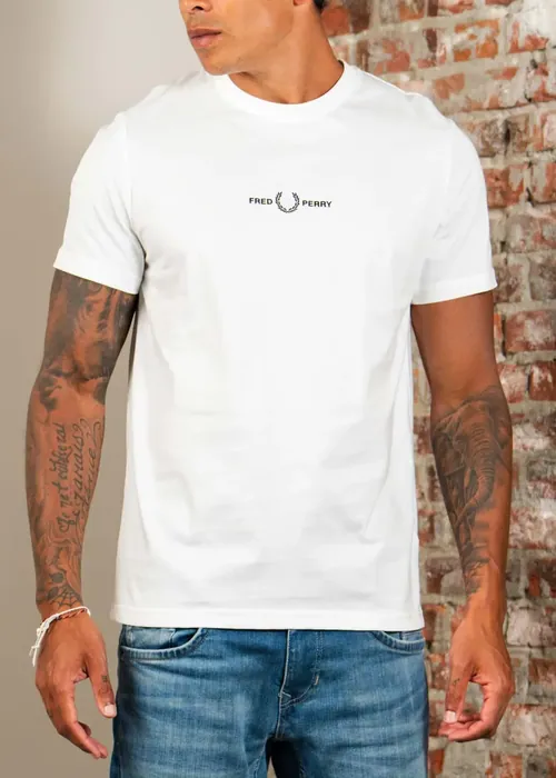 Fred Perry Embroidered t-shirt - white