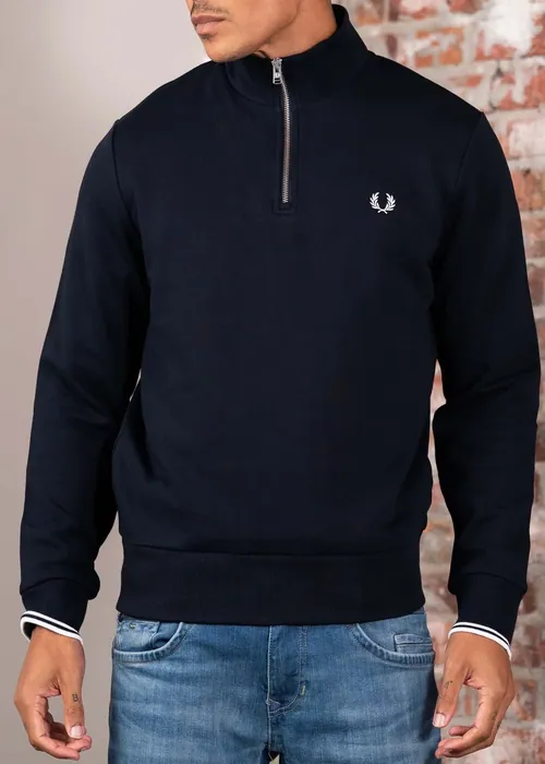 Fred Perry Half zip sweatshirt - navy