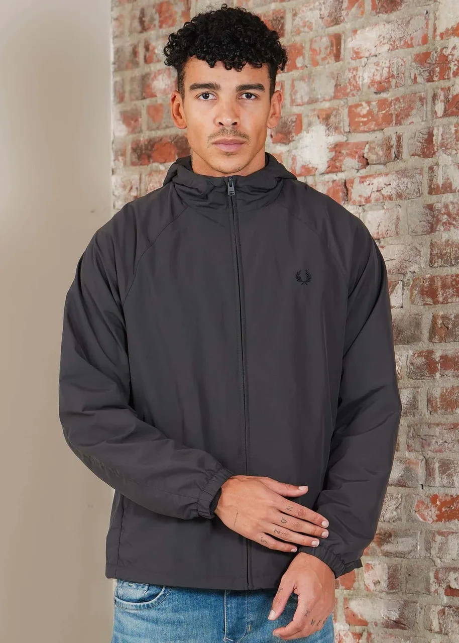 Ansicht 2 von Fred Perry Hooded shell jacket - anchor grey