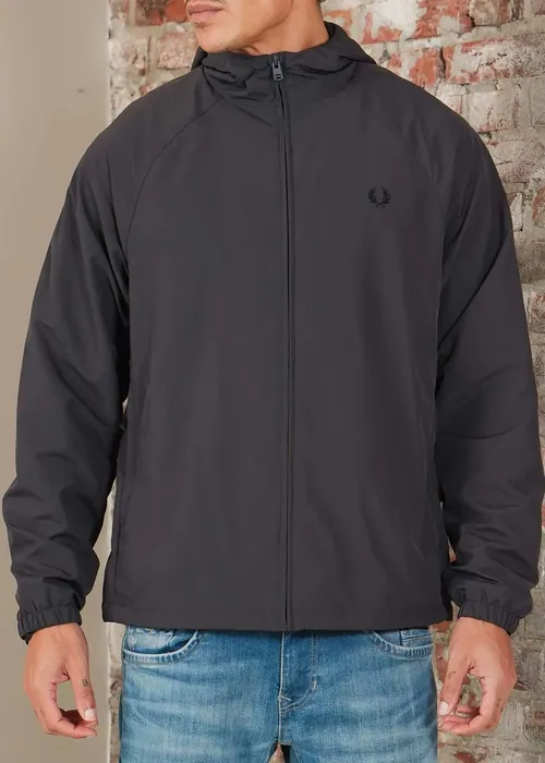 Fred Perry Hooded shell jacket - anchor grey