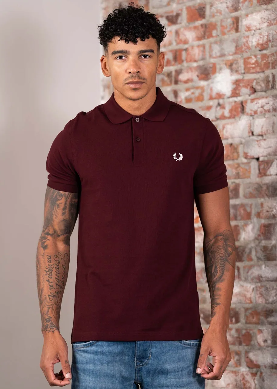 Ansicht 2 von Fred Perry Plain Polo - oxblood