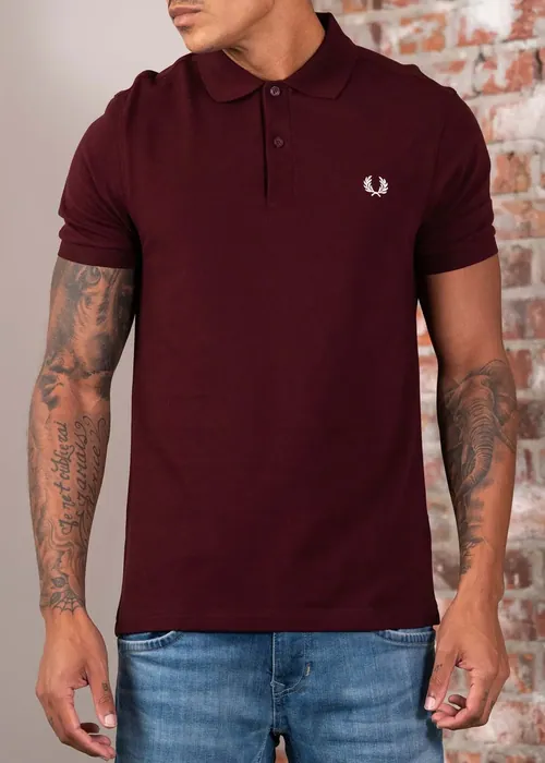 Fred Perry Plain Polo - oxblood