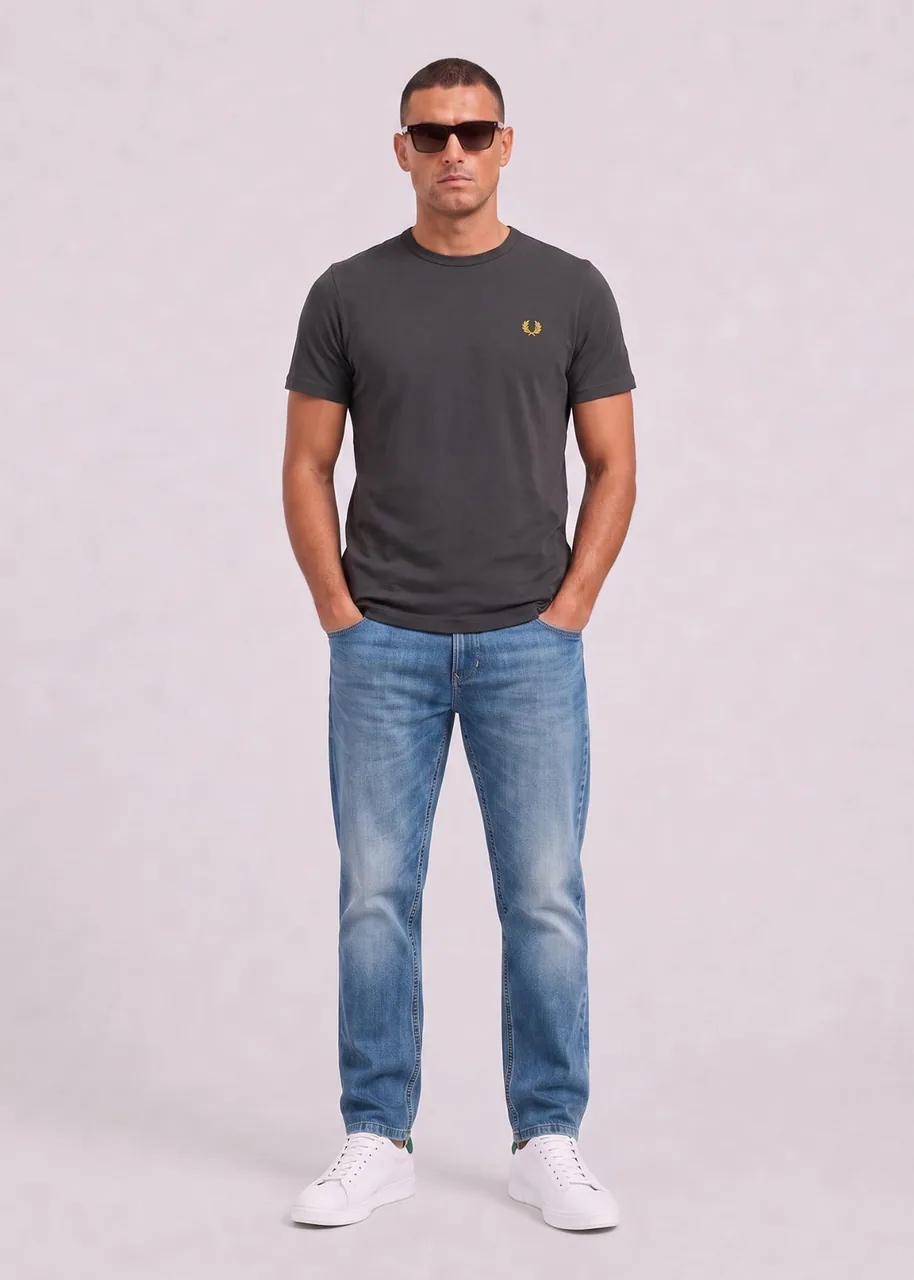 Ansicht 2 von Fred Perry Ringer t-shirt - anchor grey
