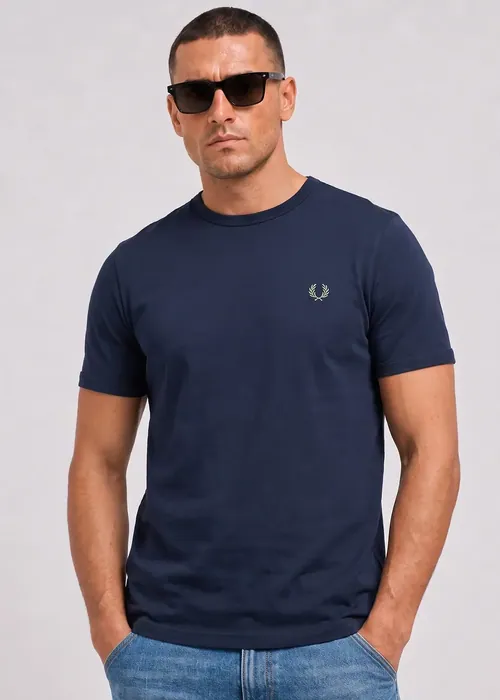Fred Perry Ringer t-shirt - dark airforce
