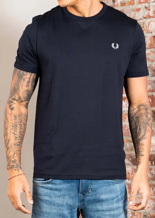 Fred Perry Ringer t-shirt - navy