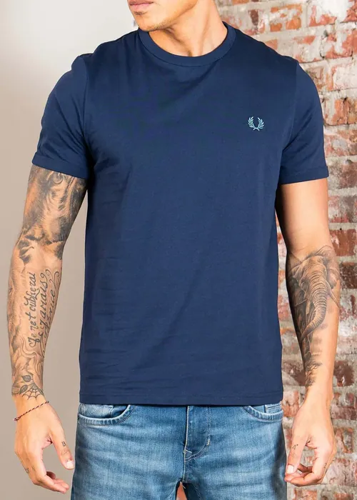 Fred Perry Ringer t-shirt - tennis blue
