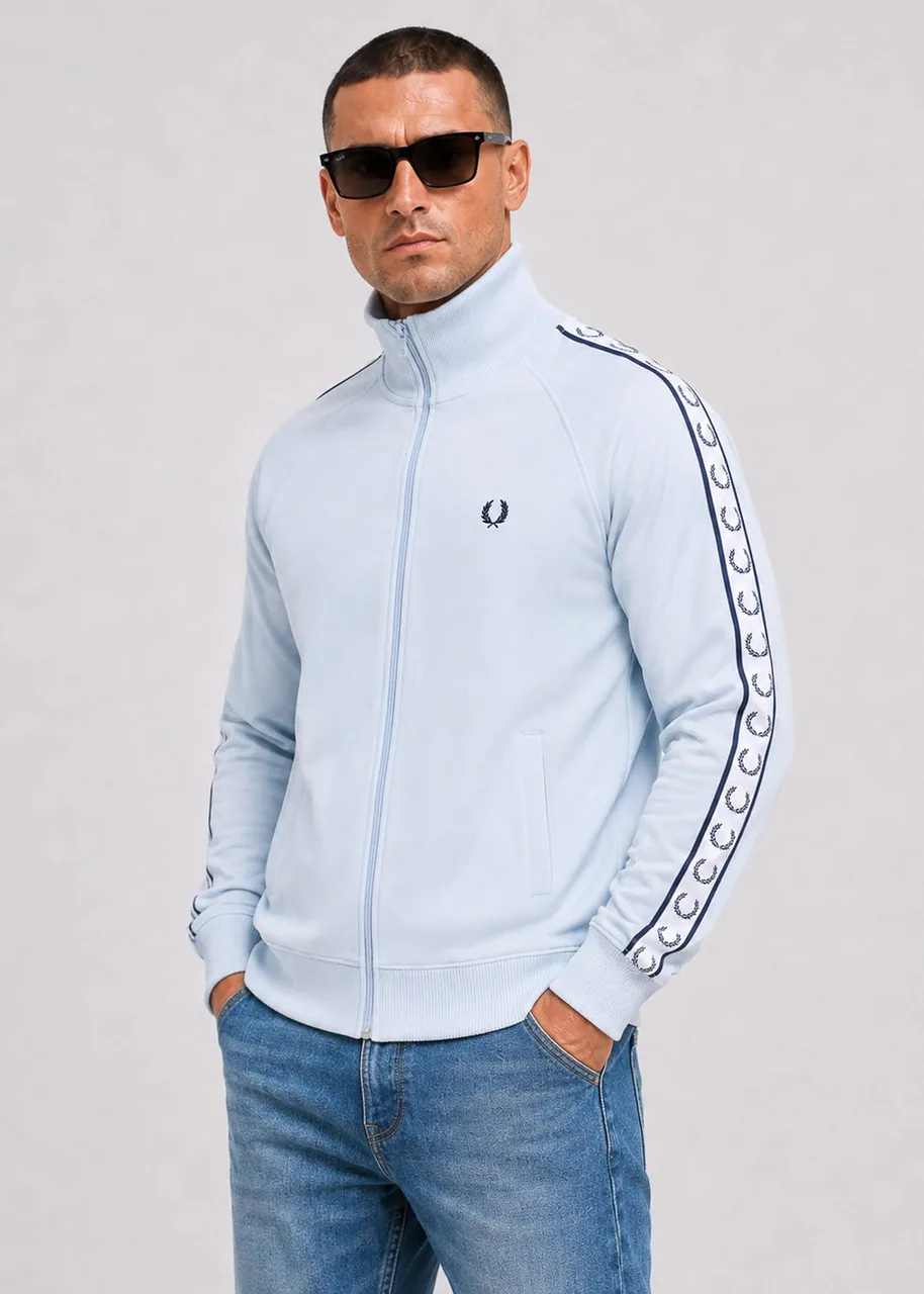 Ansicht 2 von Fred Perry Tape track jacket - dusky blue