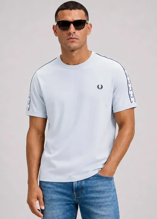 Fred Perry Taped ringer t-shirt - dusky blue
