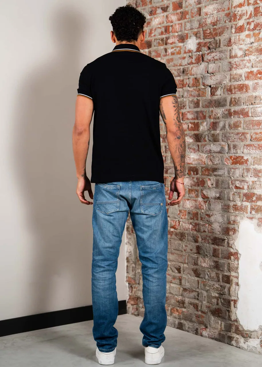 Ansicht 3 von Fred Perry Twin Tipped Polo - black PS9