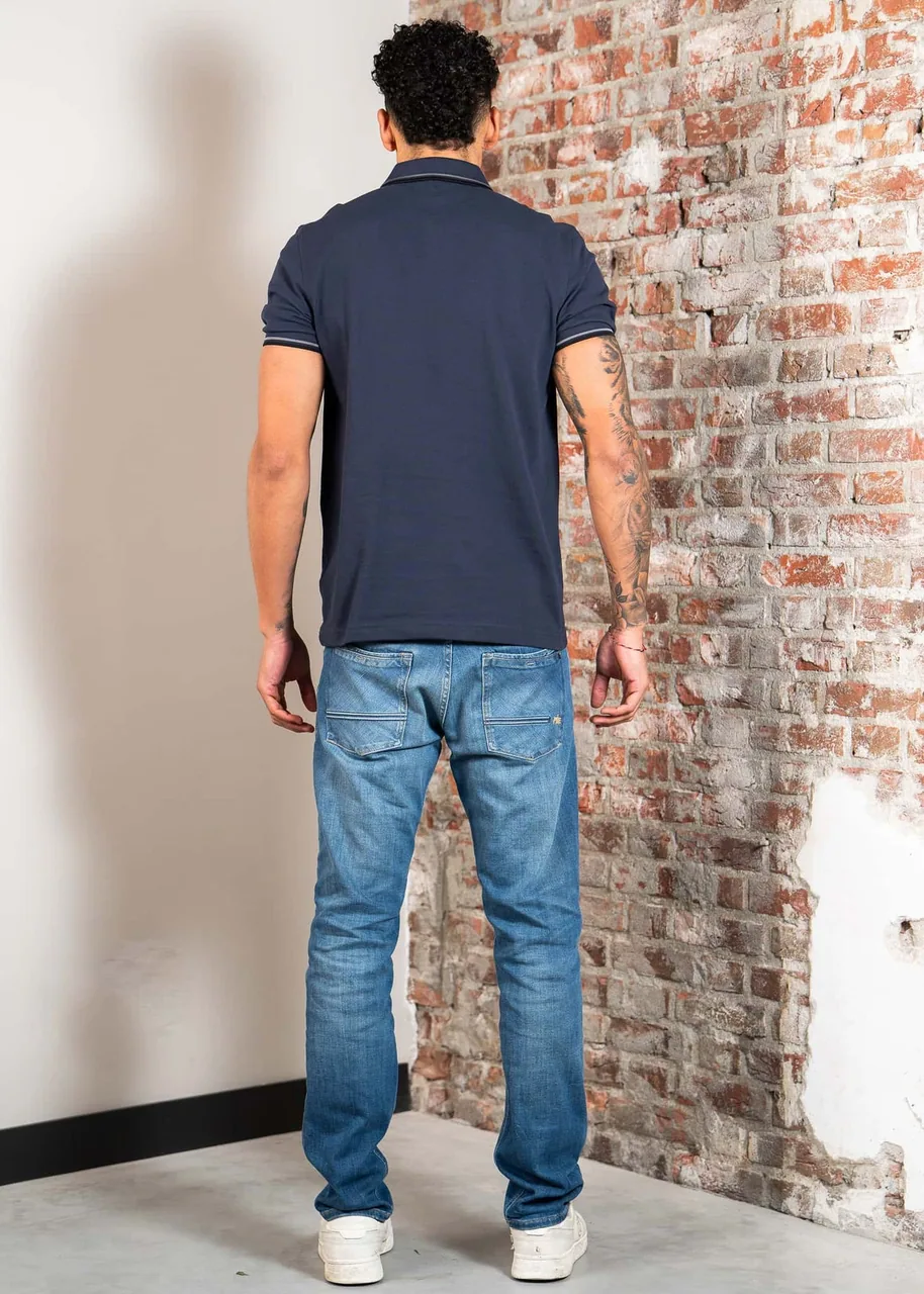 Ansicht 3 von Fred Perry Twin Tipped Polo - dark airforce stockport blue black