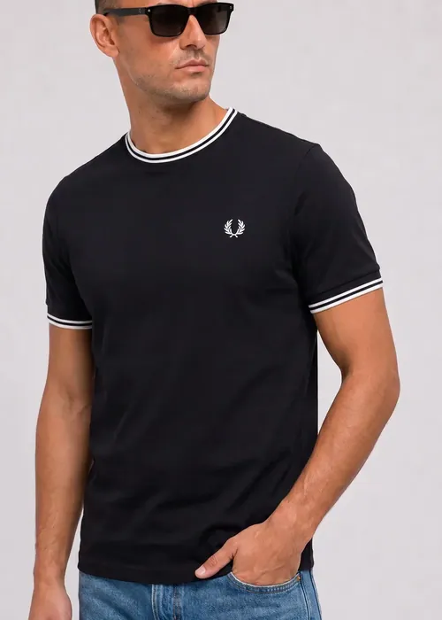 Fred Perry Twin tipped t-shirt - black
