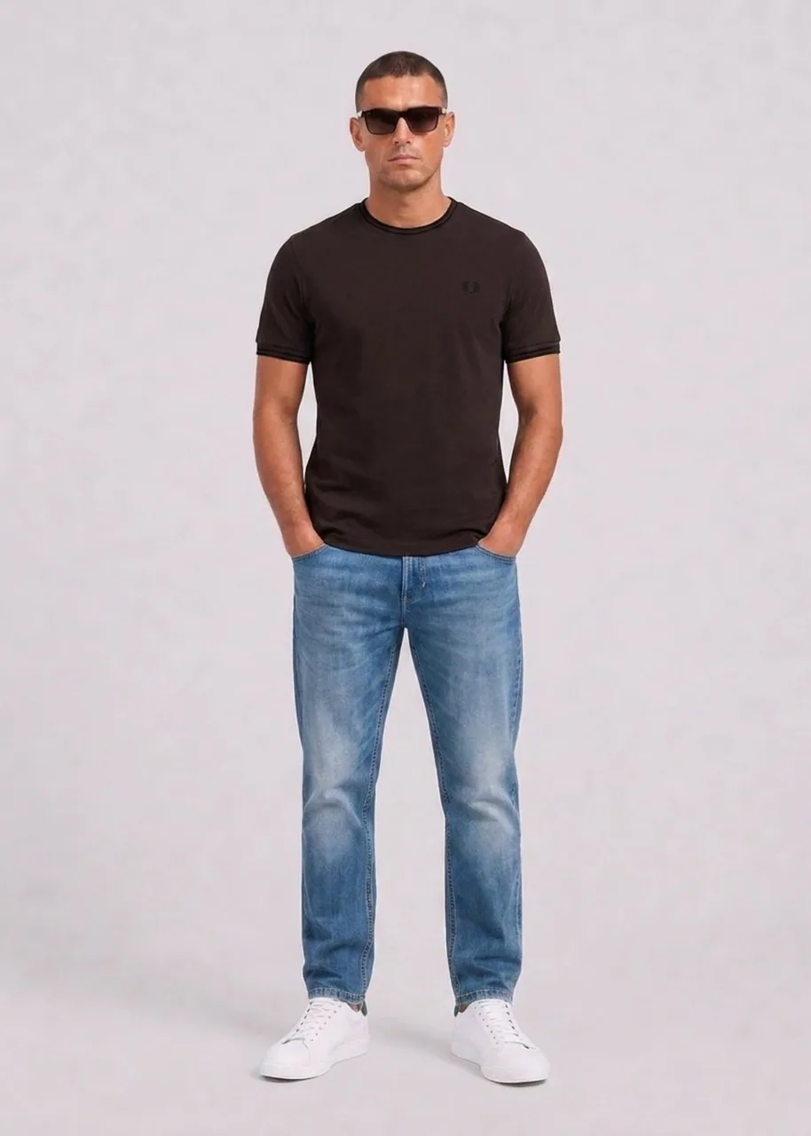 Ansicht 2 von Fred Perry Twin tipped t-shirt - rich brown black