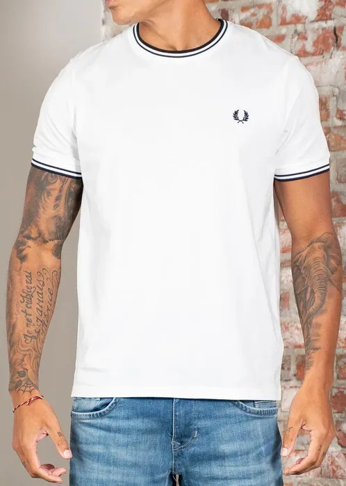 Fred Perry Twin tipped t-shirt - white